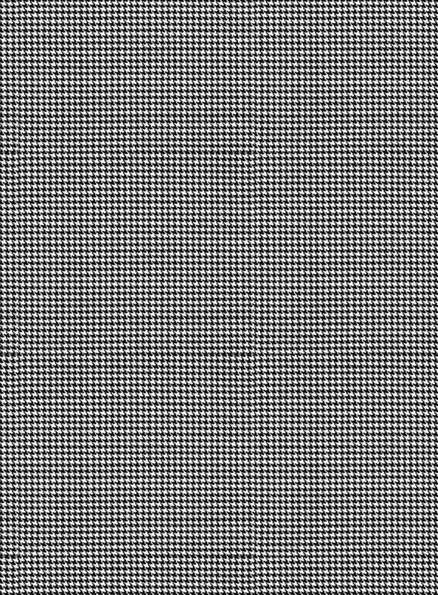 Napolean Mini Houndstooth White Wool Pants - Image 3