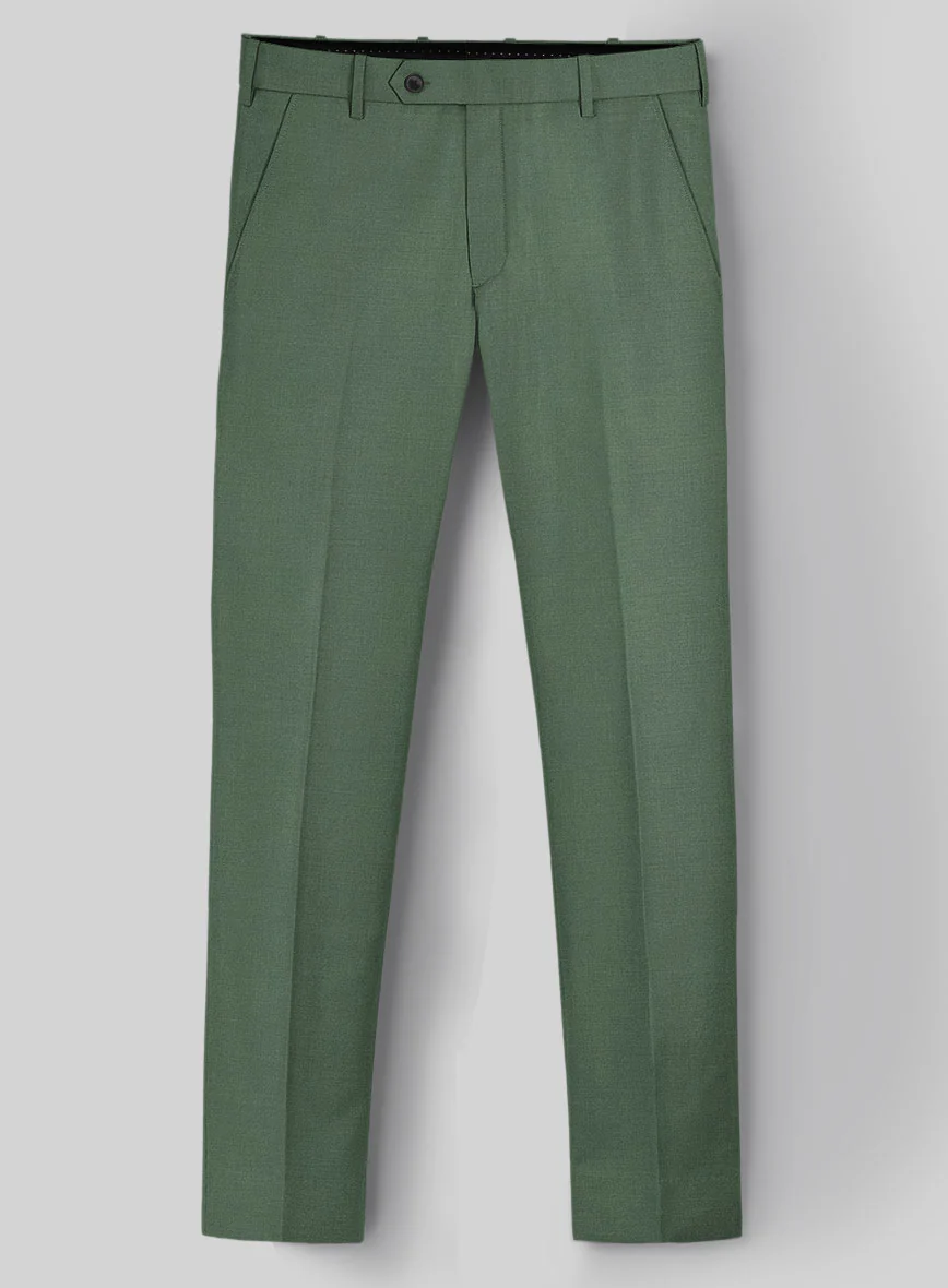 Napolean Moss Green Wool Pants - Image 2
