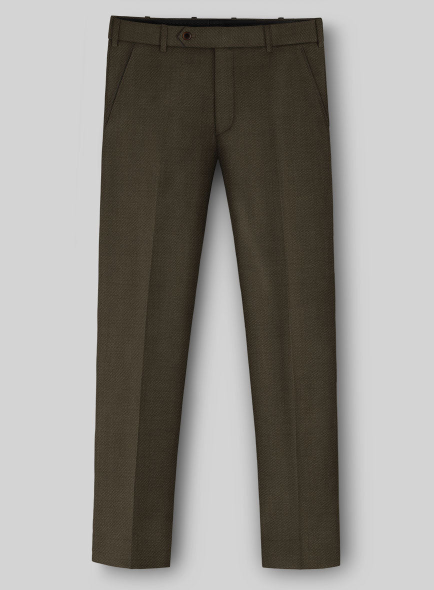 Napolean Mud Brown Wool Pants - Image 2