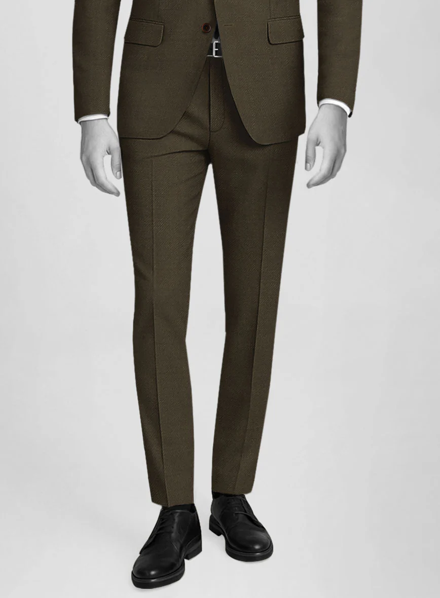 Napolean Mud Brown Wool Suit - Image 6
