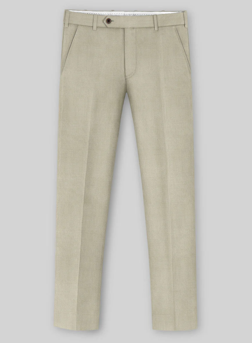 Napolean Muted Khaki Wool Suit - Image 5