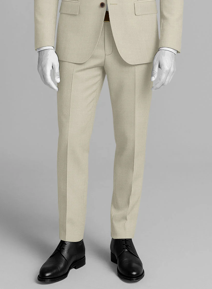 Napolean Muted Khaki Wool Suit - Image 6