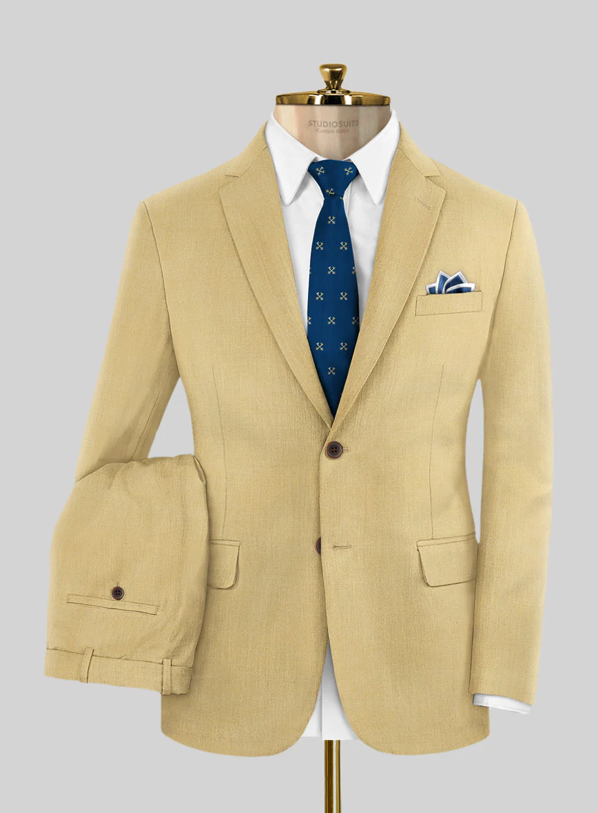 Napolean Old Khaki Wool Suit - Image 2