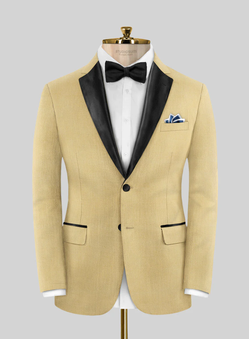 Napolean Old Khaki Wool Tuxedo Suit - Image 2