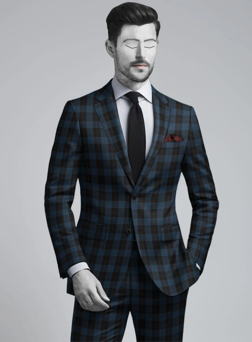 Napolean Oldo Blue Wool Jacket - Image 2