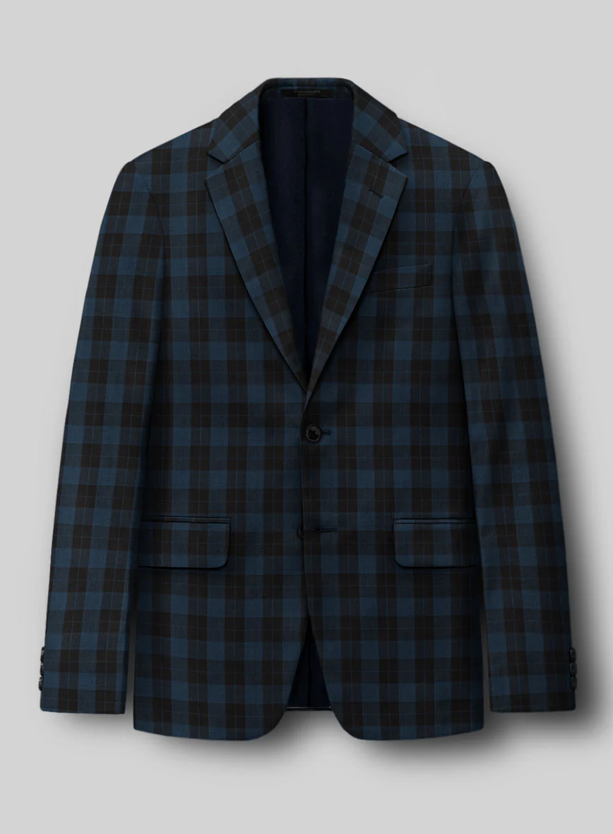 Napolean Oldo Blue Wool Suit - Image 4