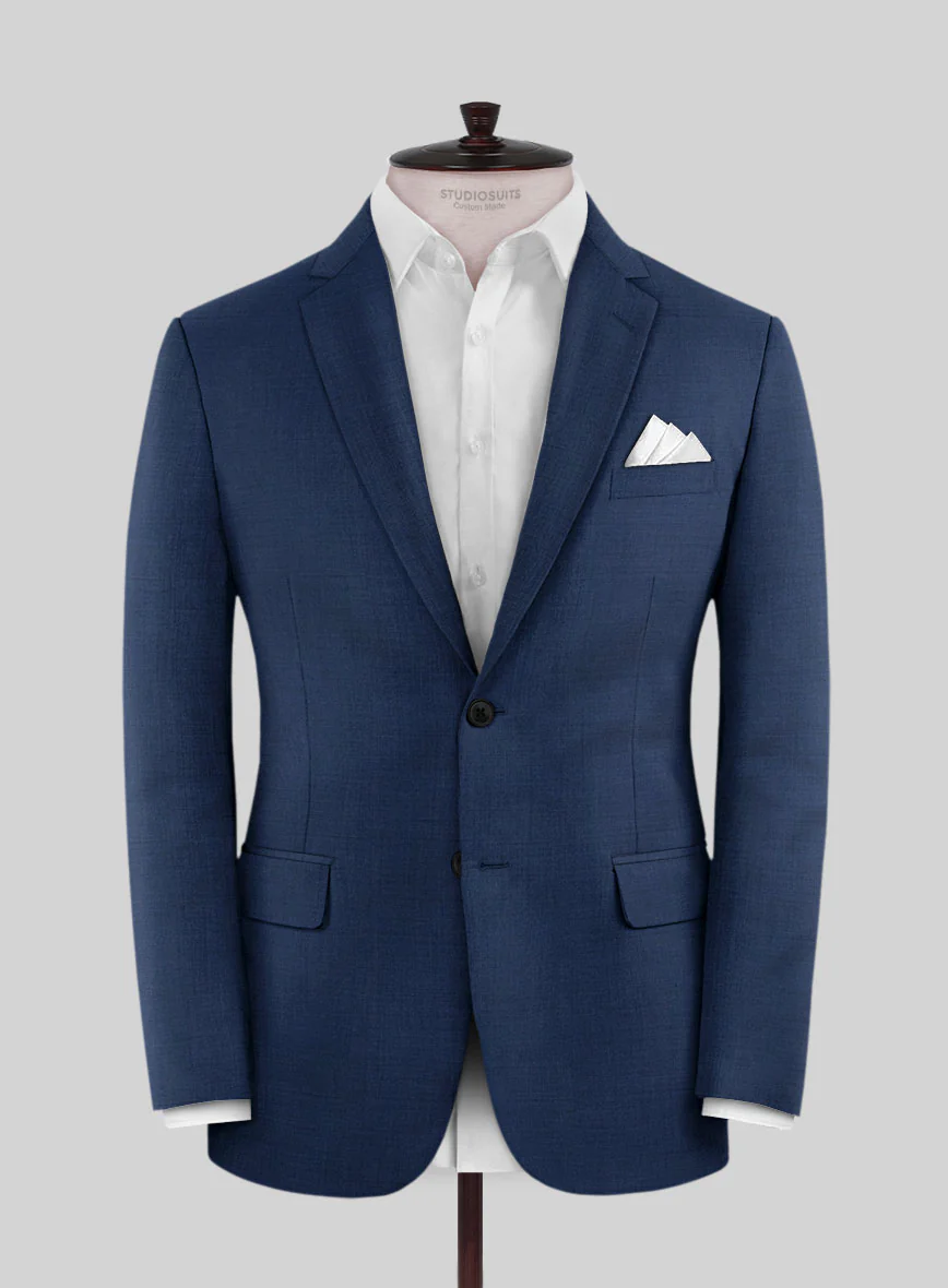 Napolean Persian Blue Wool Suit - Image 3
