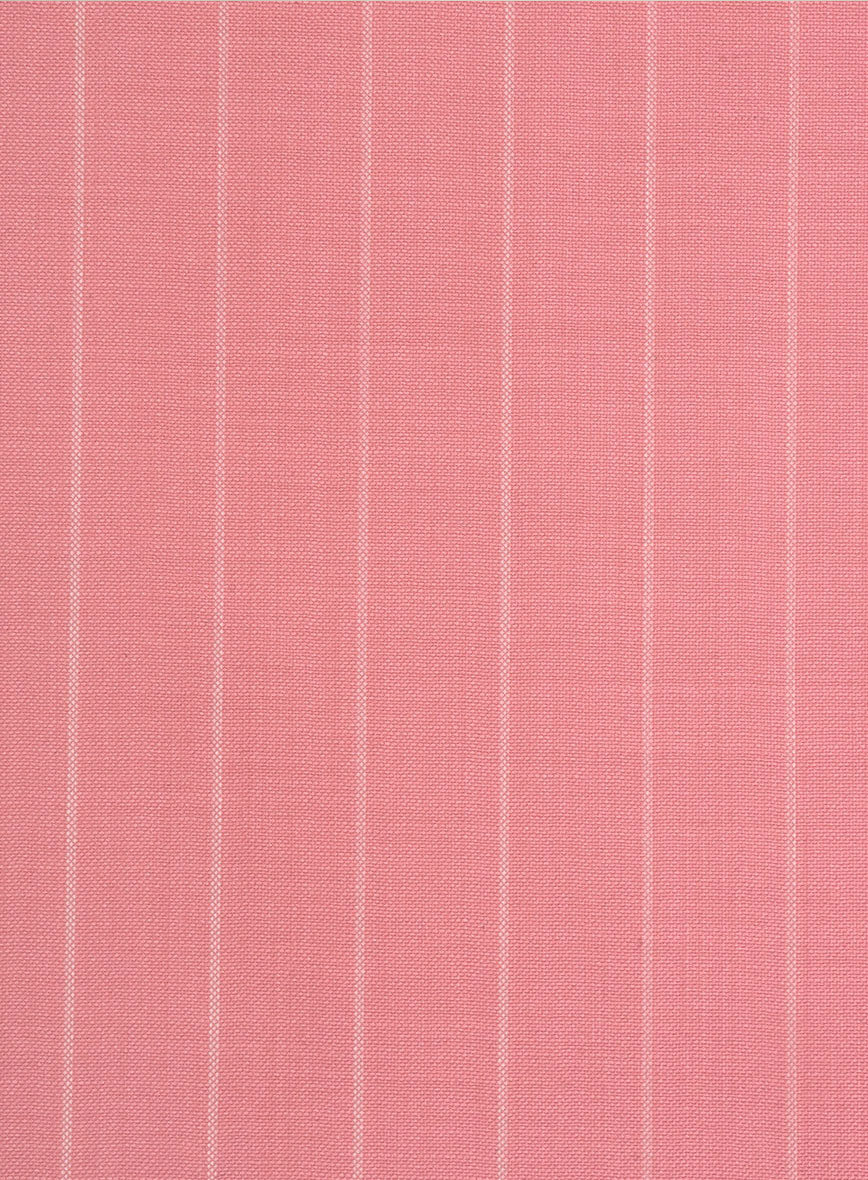 Napolean Petalo Stripe Pink Wool Suit - Image 8