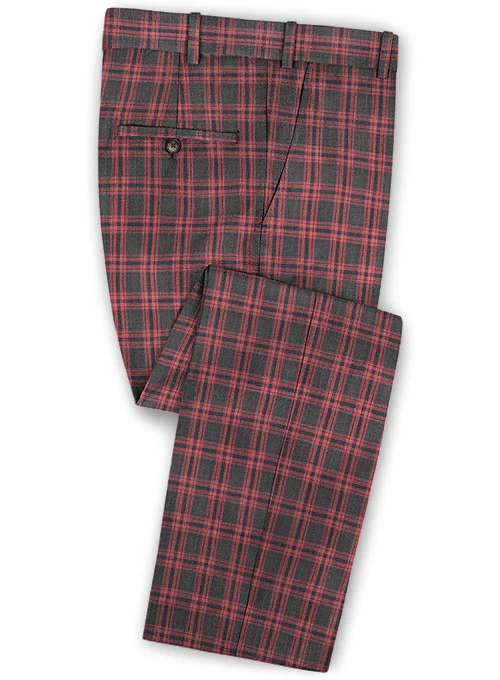 Napolean Poker Charcoal Wool Suit - Image 6