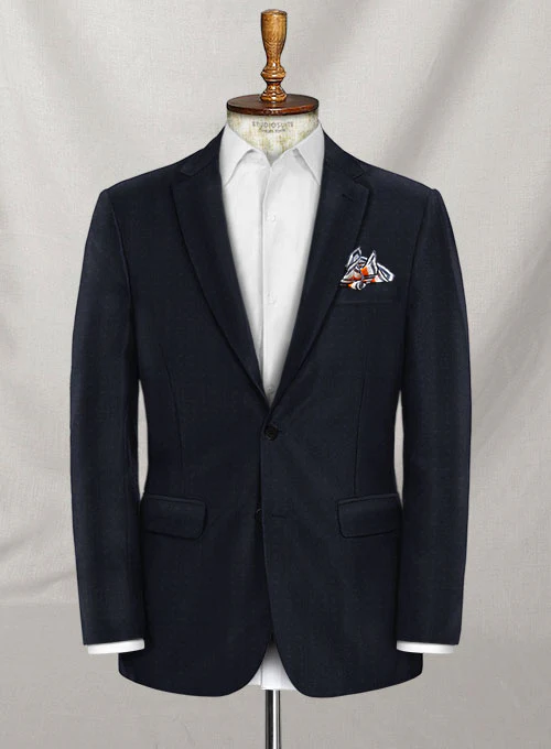 Napolean Polka Blue Wool Suit - Image 3