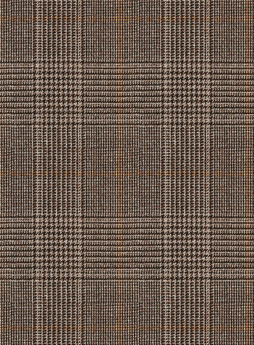 Napolean Porter Prince Of Wales Brown Wool Jacket - Image 3