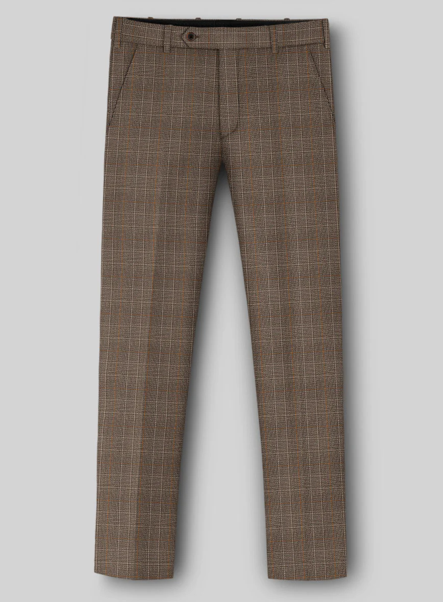 Napolean Porter Prince Of Wales Brown Wool Suit - Image 5