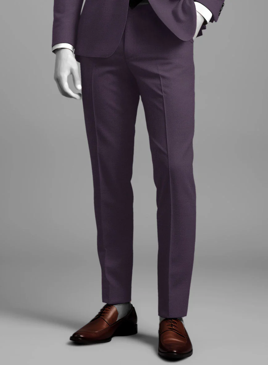 Napolean Purple Wool Pants - Image 2