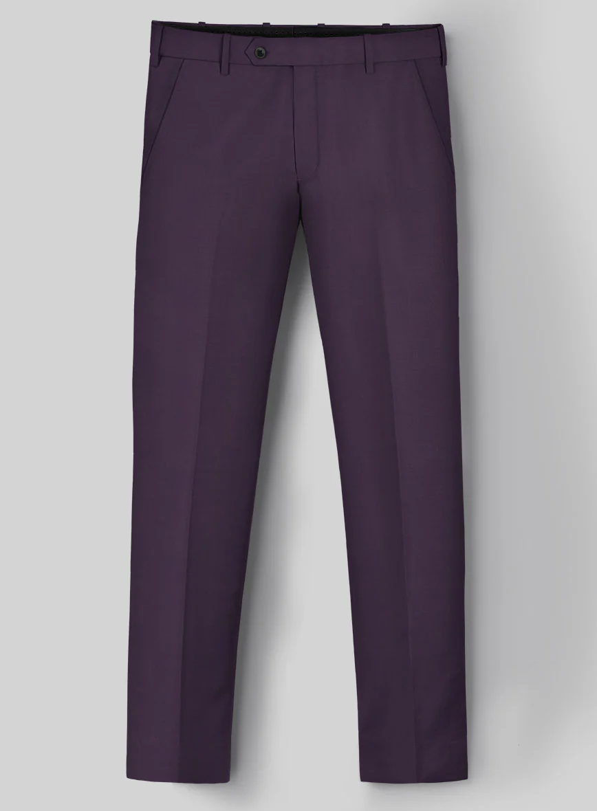 Napolean Purple Wool Tuxedo Suit - Image 5