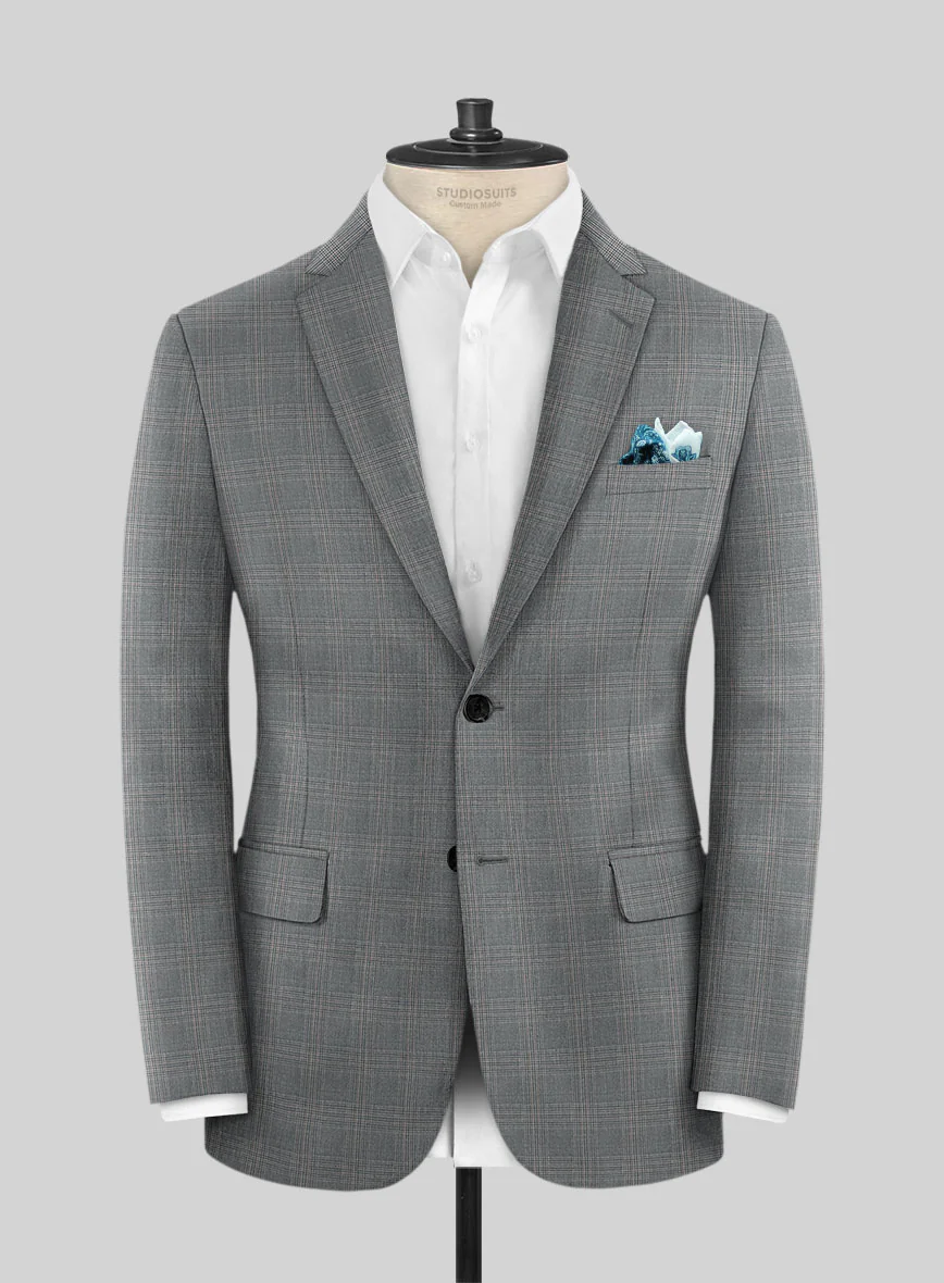 Napolean Retro Gray Glen Suit - Image 3