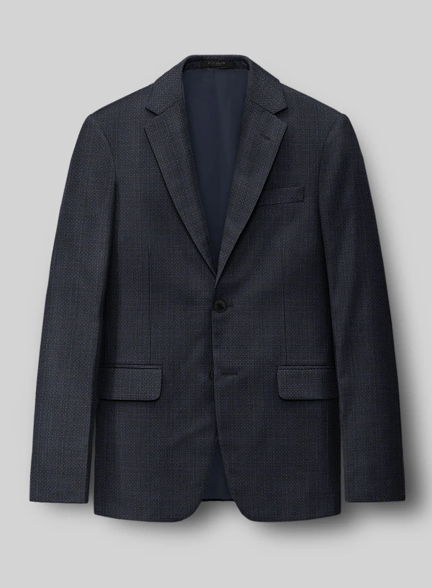 Napolean Retro Navy Wool Suit - Image 3