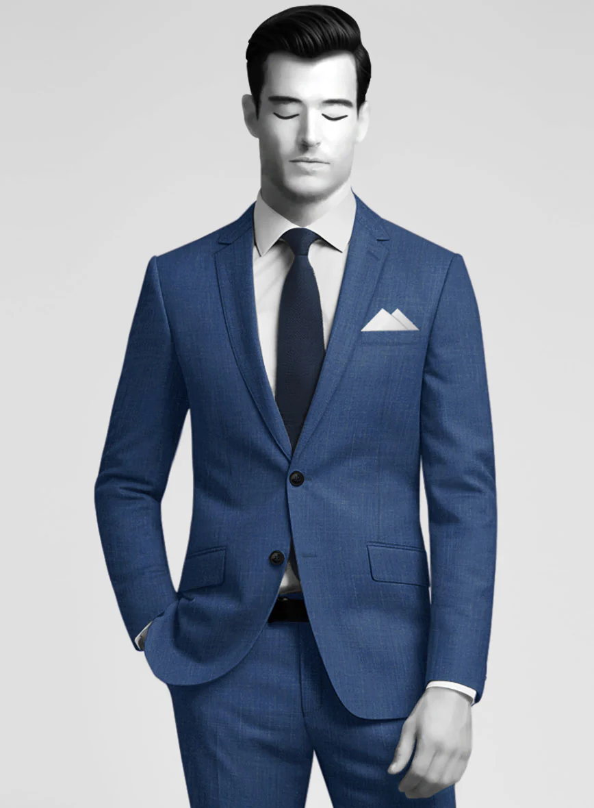Napolean Ricci Artic Blue Wool Jacket - Image 2