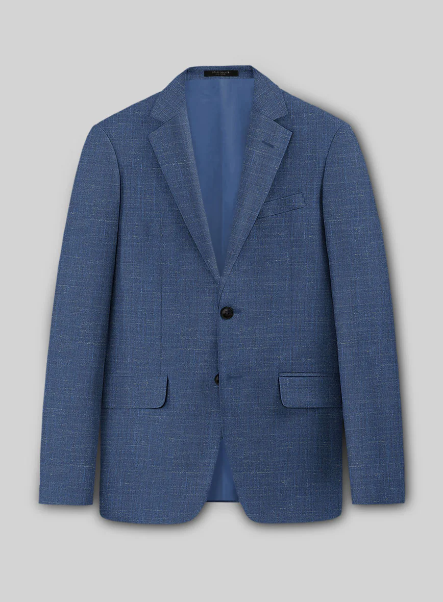 Napolean Ricci Artic Blue Wool Suit - Image 4