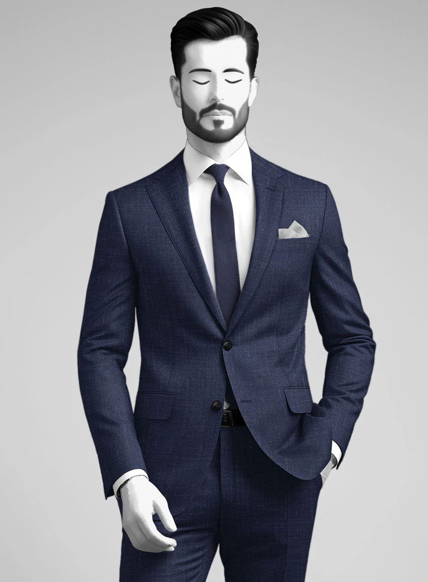Napolean Ricci Brandy Blue Wool Jacket - Image 2
