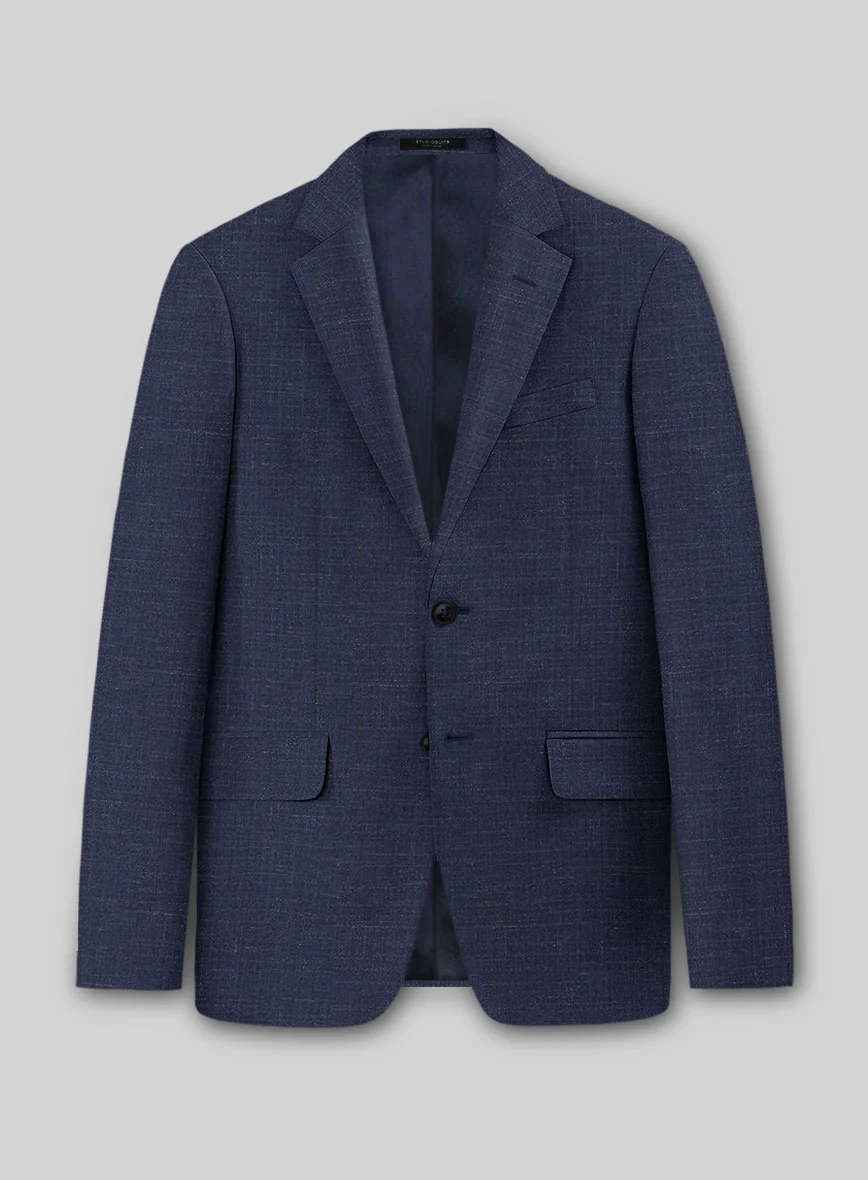 Napolean Ricci Brandy Blue Wool Suit - Image 4