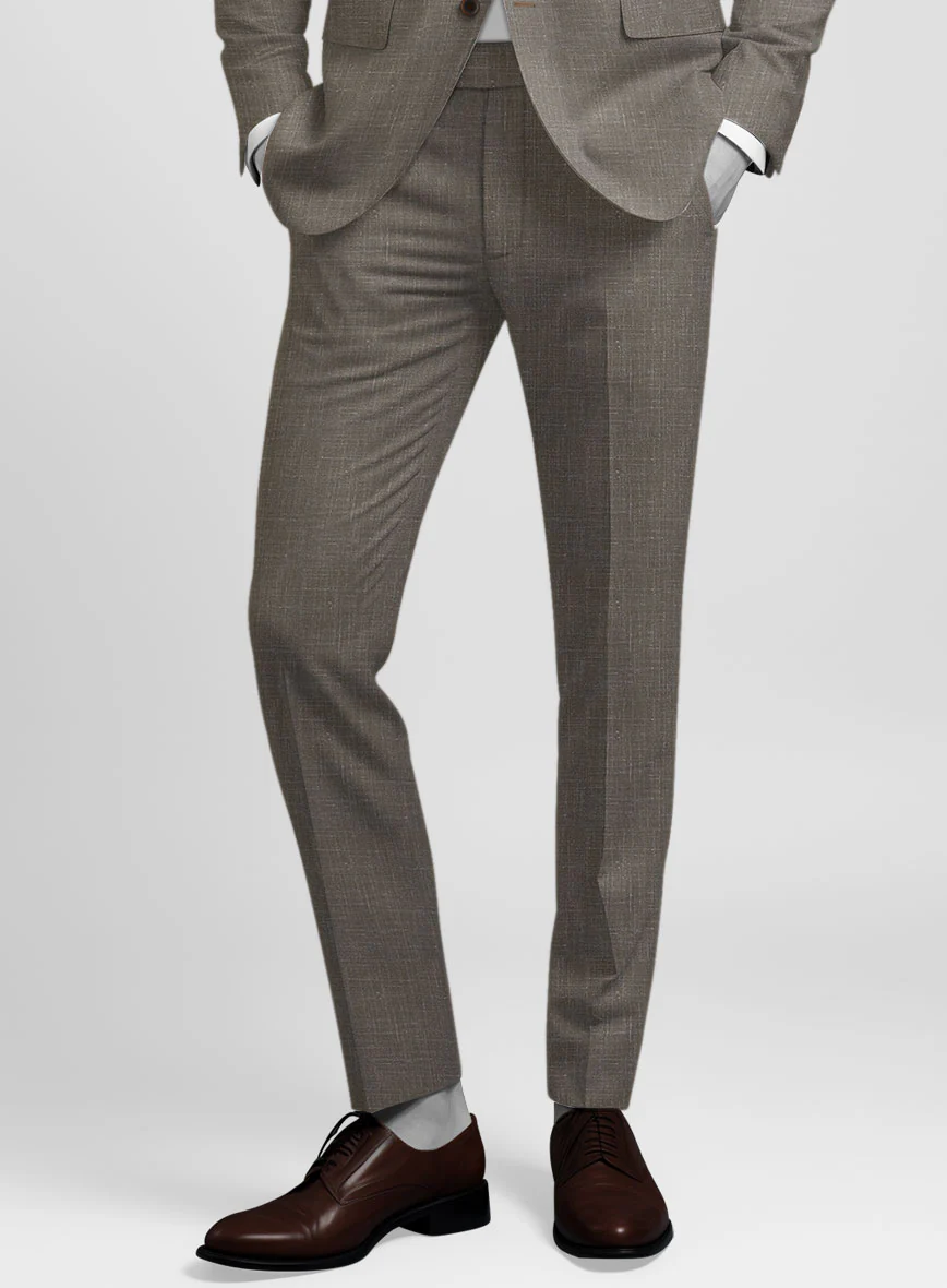 Napolean Ricci Mud Brown Wool Suit - Image 6