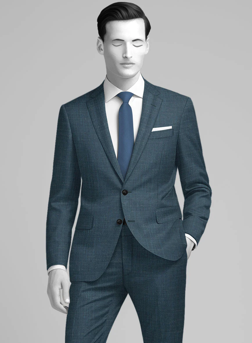 Napolean Ricci Rich Blue Wool Jacket - Image 2
