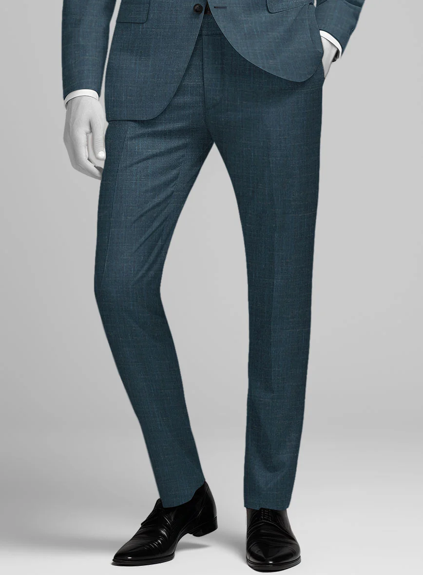 Napolean Ricci Rich Blue Wool Suit - Image 6