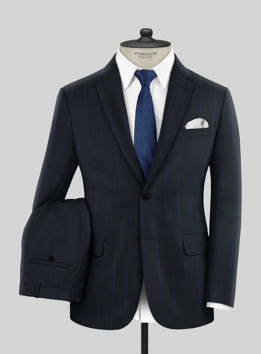 Napolean Rodrio Blue Wool Suit - Image 2