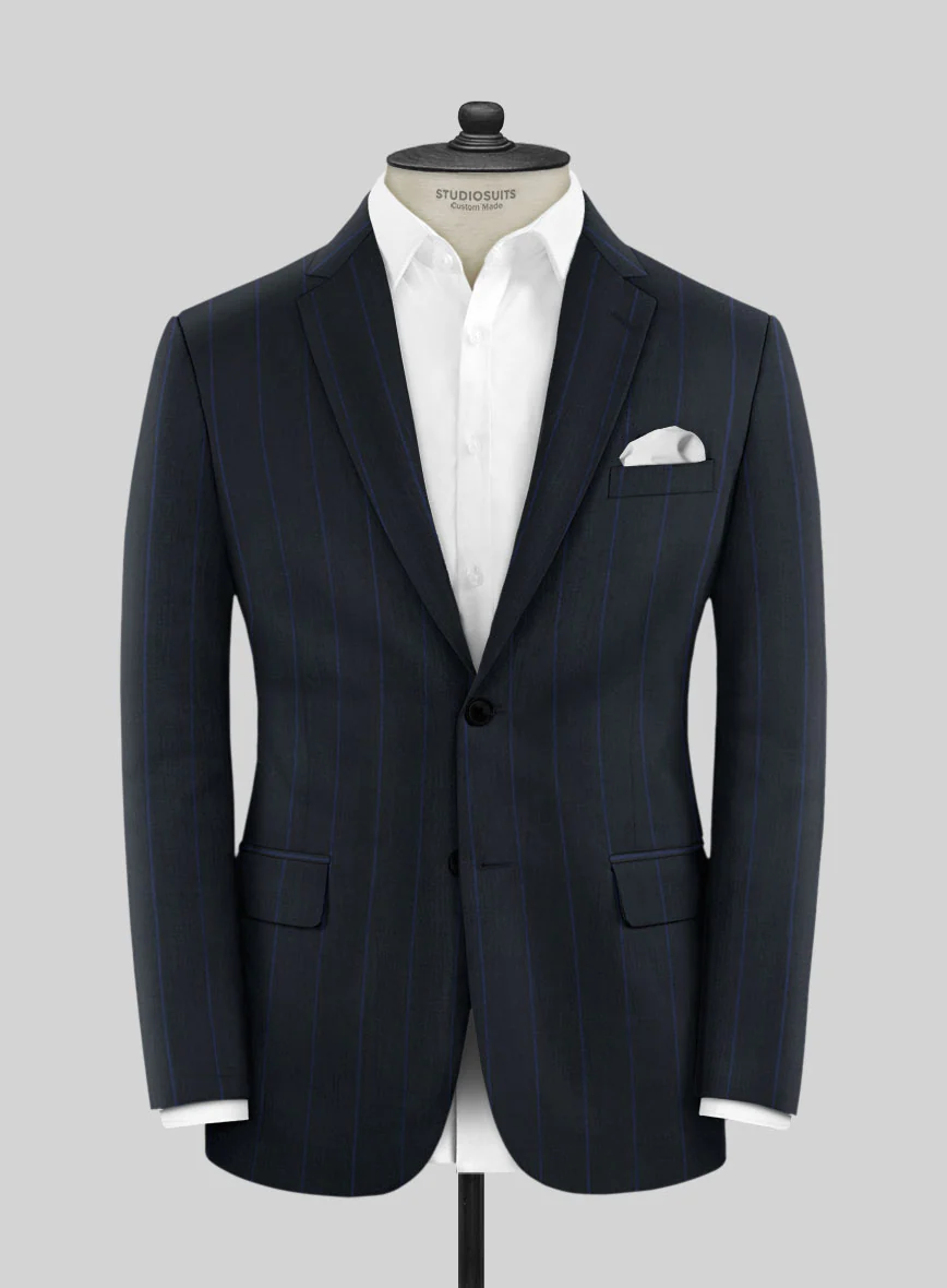 Napolean Rodrio Blue Wool Suit - Image 5