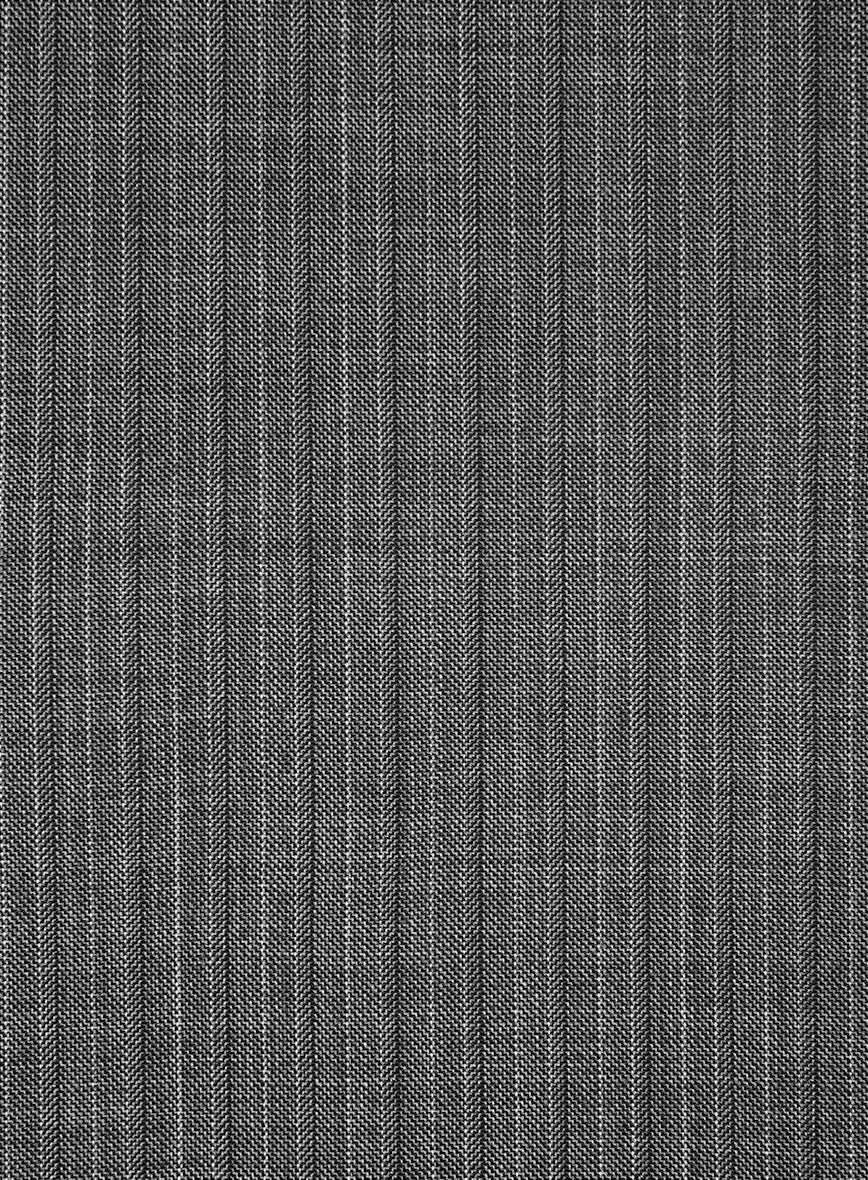 Napolean Romulo Stripe Gray Wool Jacket - Image 4