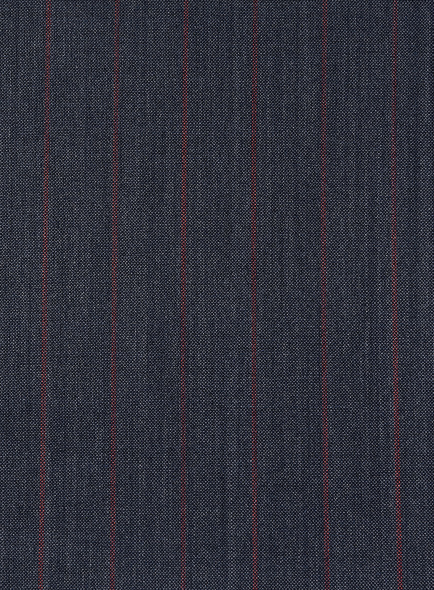 Napolean Rosano Stripe Navy wool Suit - Image 8