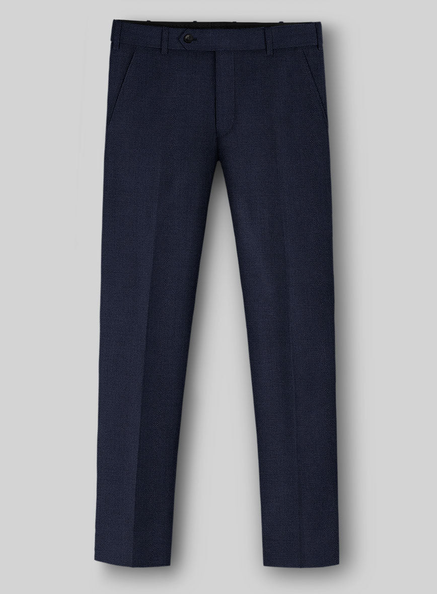 Napolean Royal Blue Birdseye Wool Pants - Image 2
