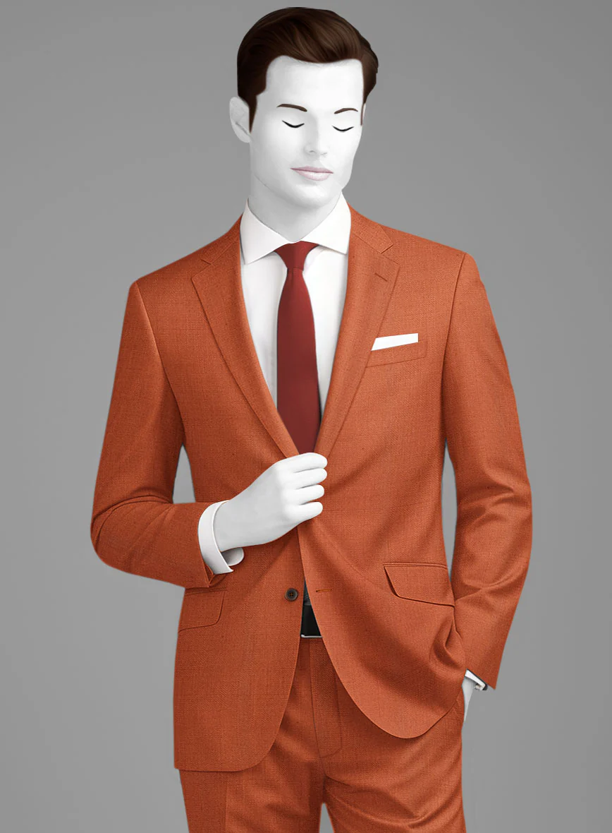 Napolean Runway Orange Wool Jacket - Image 2