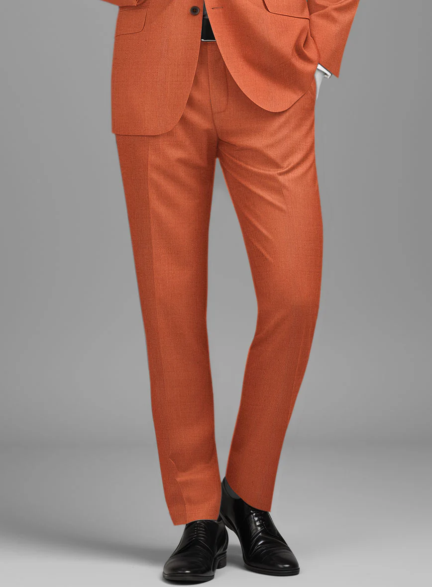 Napolean Runway Orange Wool Pants - Image 2