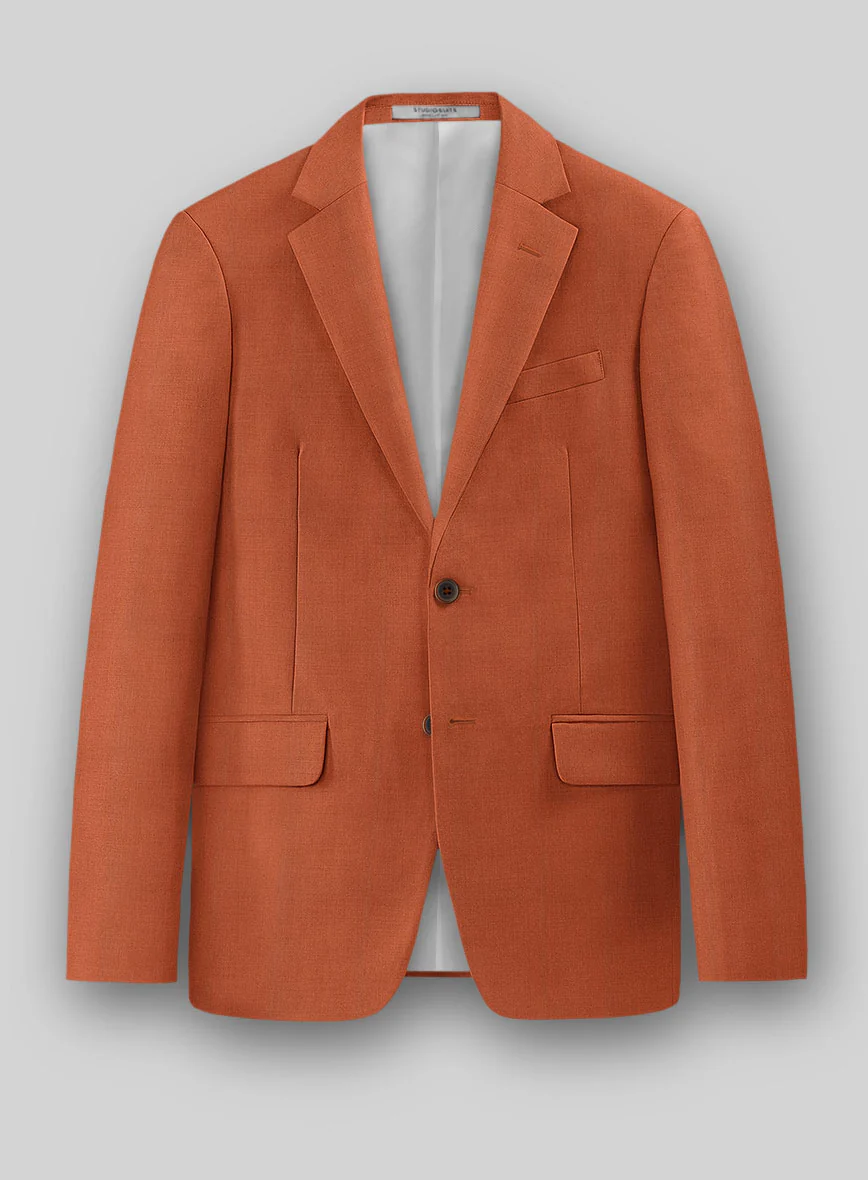 Napolean Runway Orange Wool Suit - Image 3
