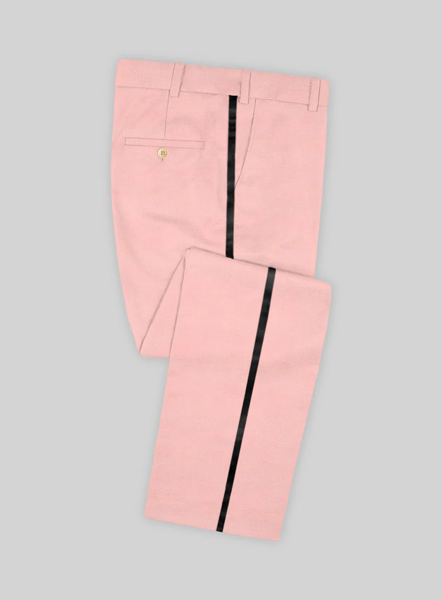 Napolean Runway Pink Wool Tuxedo Suit - Image 3