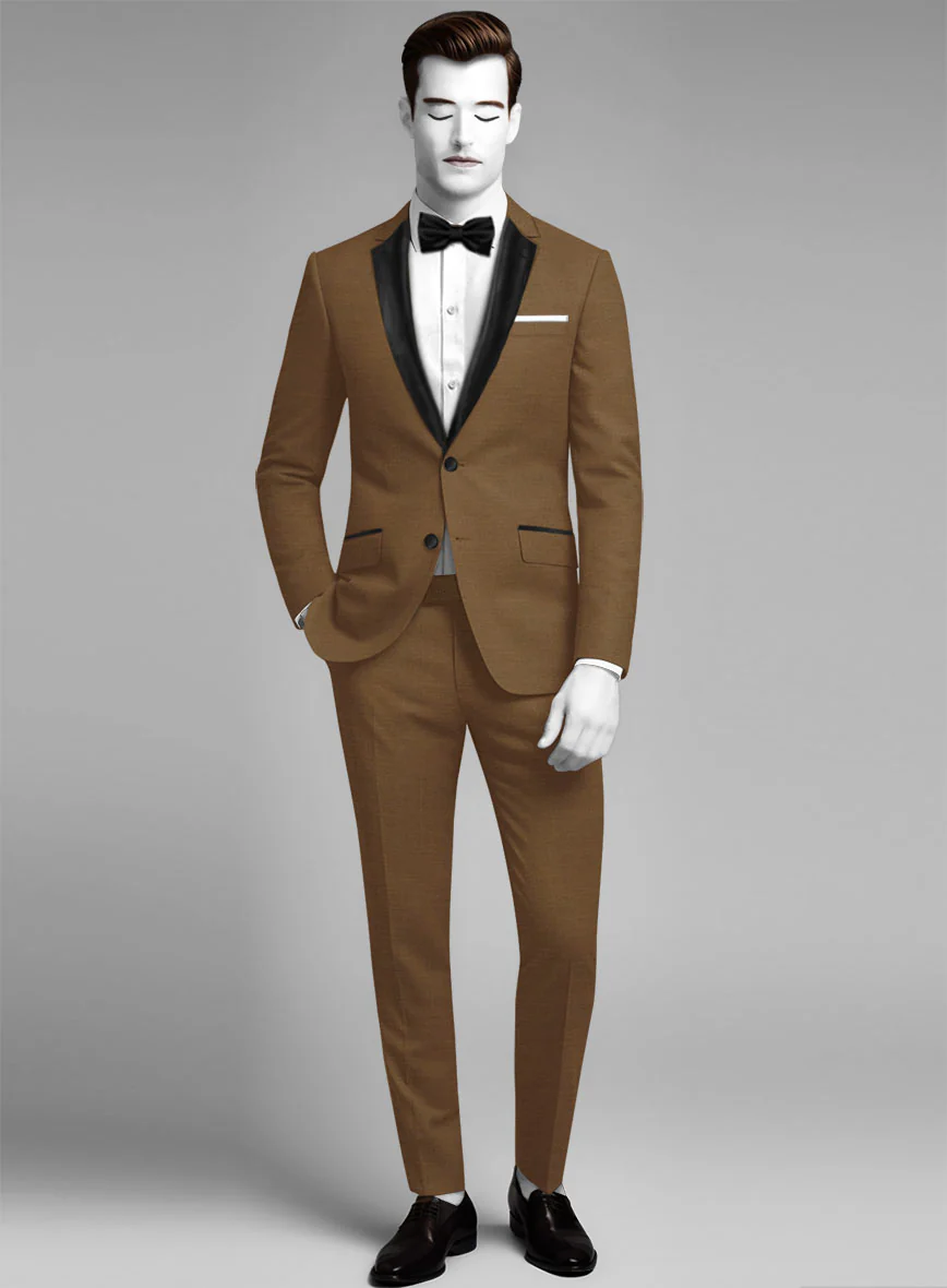 Napolean Rust Wool Tuxedo Suit - Image 2