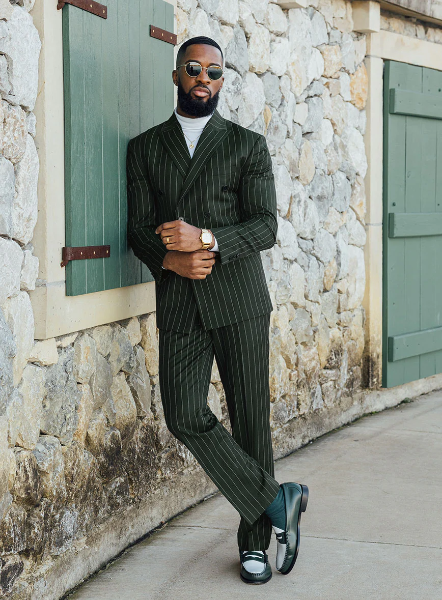 Napolean Salaza Wool Double Breasted Suit - Image 2