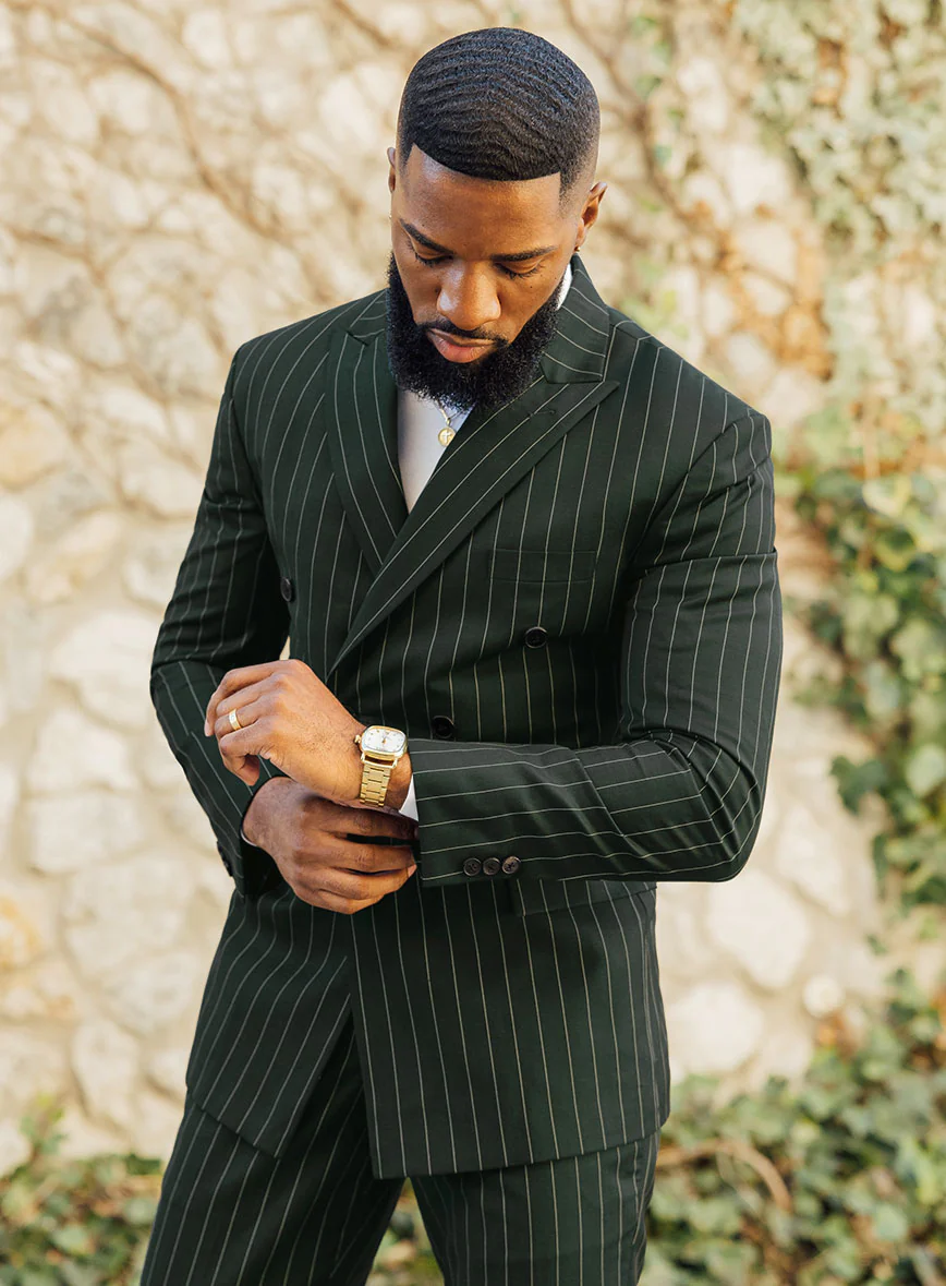 Napolean Salaza Wool Double Breasted Suit - Image 3