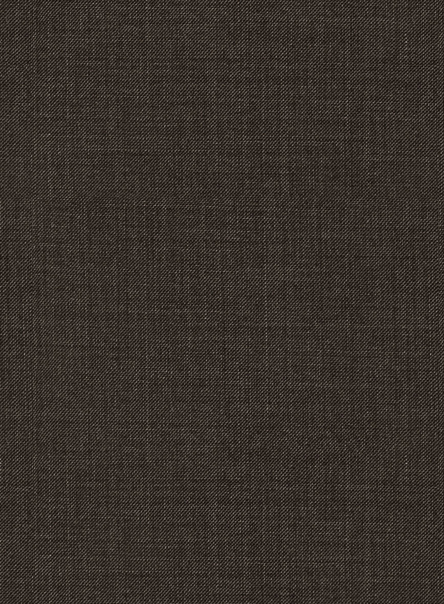 Napolean Sharkskin Brown Double Gurkha Wool Trousers - Image 6