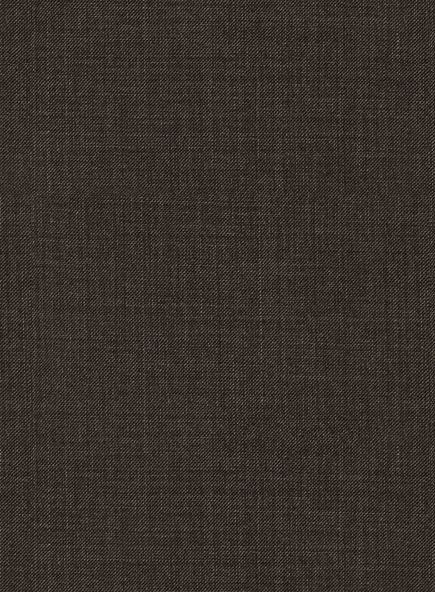 Napolean Sharkskin Brown Wool Double Breasted Suit - Image 5