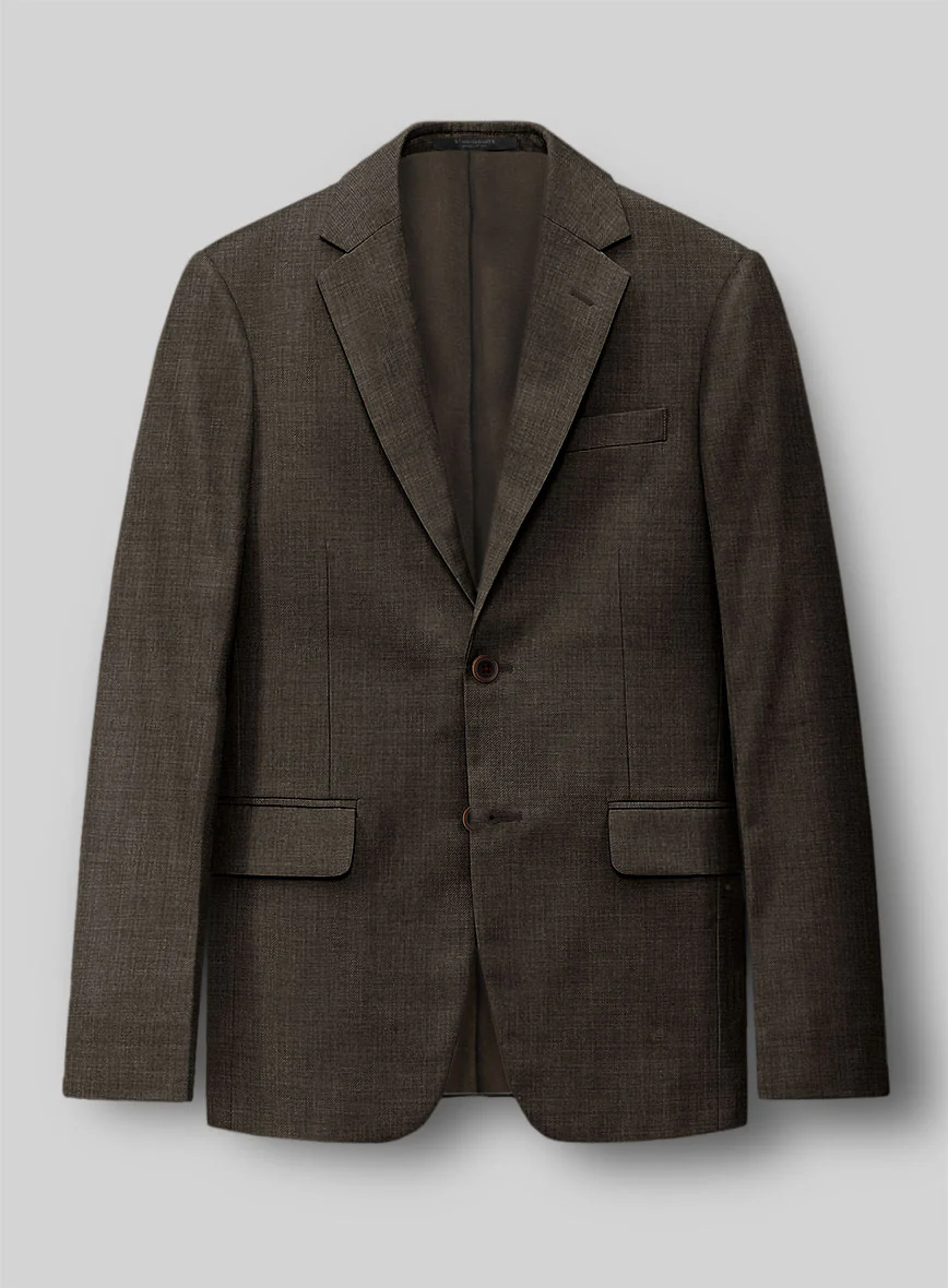 Napolean Sharkskin Brown Wool Suit - Image 3