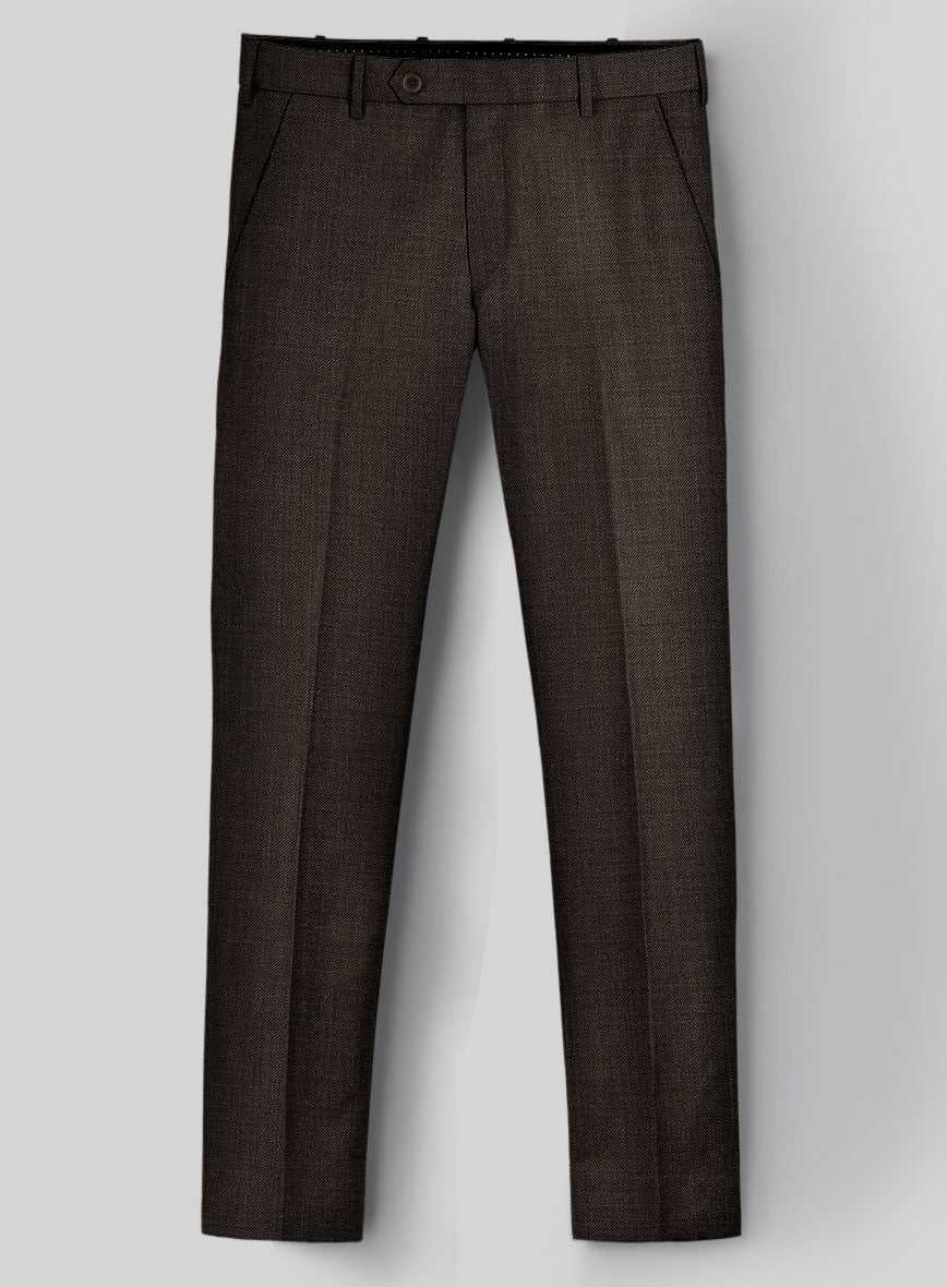 Napolean Sharkskin Brown Wool Suit - Image 6