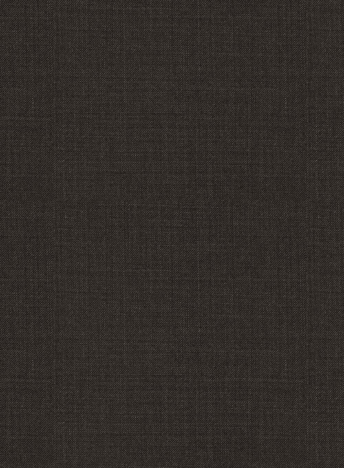 Napolean Sharkskin Dark Brown Wool Pants - Image 2