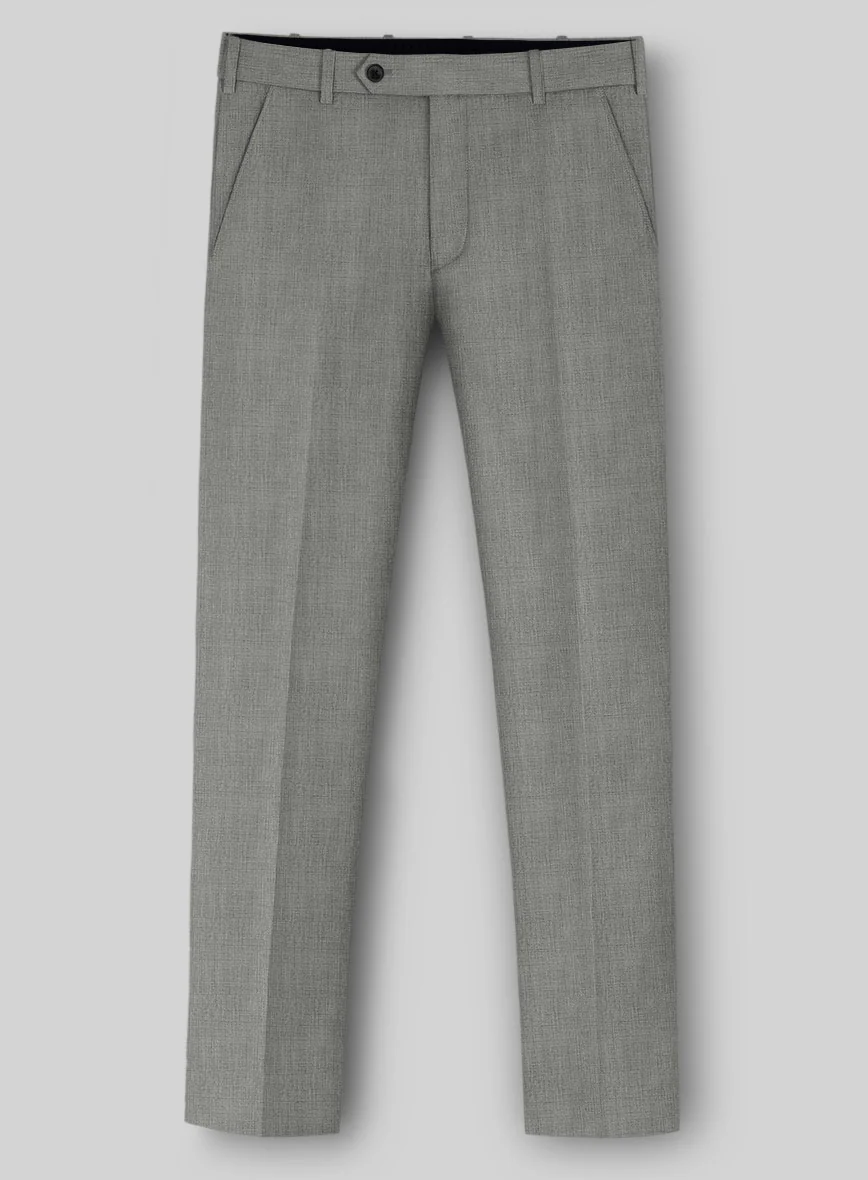 Napolean Sharkskin Light Gray Wool Suit - Image 5