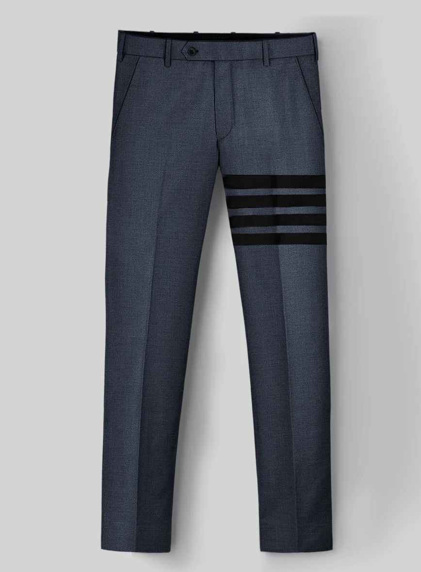 Napolean Slate Blue Wool Black Bar Jacket - Image 2