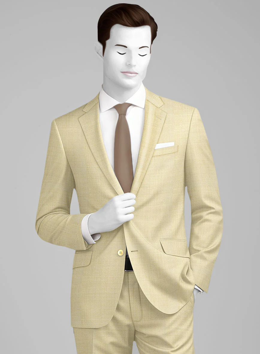 Napolean Spring Latte Beige Wool Jacket - Image 2