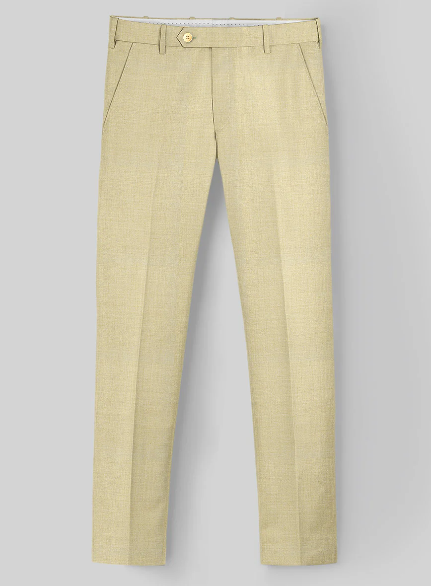 Napolean Spring Latte Beige Wool Suit - Image 6