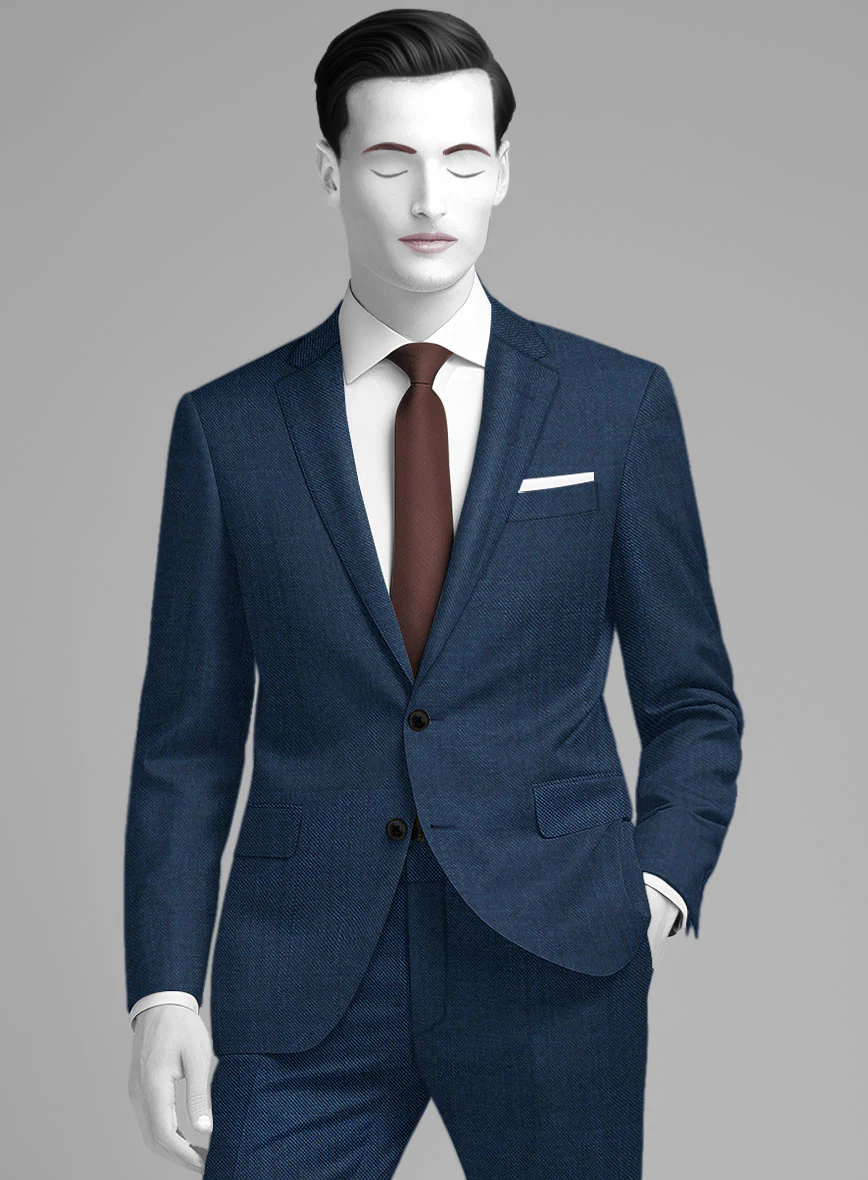 Napolean Spring Royal Blue Wool Jacket - Image 2