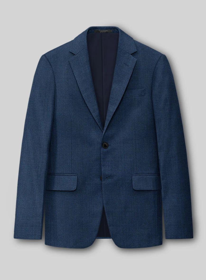 Napolean Spring Royal Blue Wool Suit - Image 3